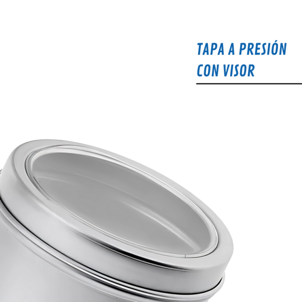 lata cosmetica con visor lata para crema lata para mquillaje