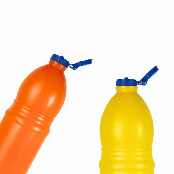 botella para jane, envase para jane, envase para lavandina, botella para lavandina, botella PAD 1000ml, envase para lavandina, botella para productos químicos, tapa flip top azul, envase para limpieza, frasco PAD colores, envase resistente, envase para químicos, packaging industrial, botella plástico resistente