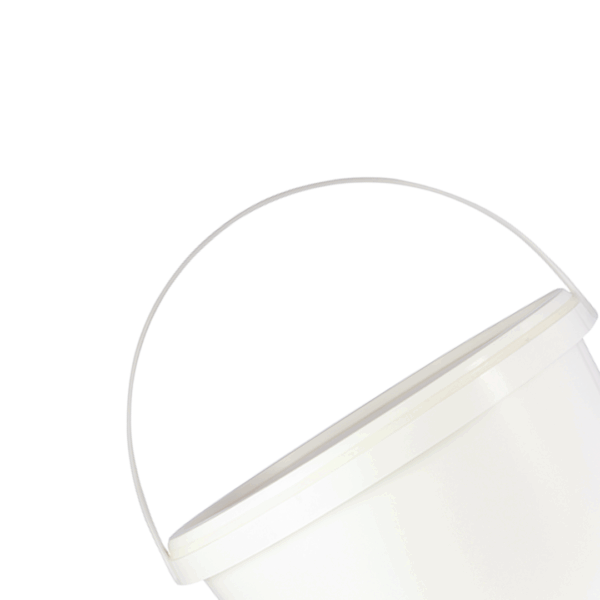 balde helado 5L, envase helado con tapa, balde con asa plástico, contenedor para postres, envase para alimentos fríos, balde para heladería, balde para uso alimentario, envase 5 litros alimentos, balde plástico resistente