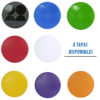 pote multiuso varias tapas pote con tapa blanca negra azul verde celeste rojo amarillo violeta naranja anaranjado