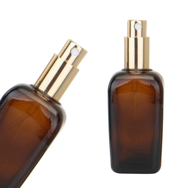 frasco perfume ambar vidrio 100ml con spray tapa