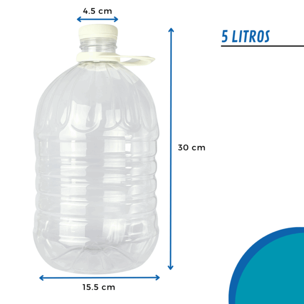 bidón plástico, bidón con asa, bidón PET 3L, bidón PET 5L, envase con asa, tapa precintada blanca, bidón plástico resistente, envase líquido a granel, bidón limpieza, botella PET grande, bidón con tapa segura, bidón con manija, envase para químicos