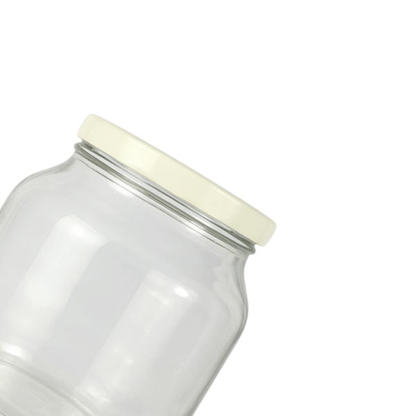 bollón de vidrio, frasco de vidrio 1500ml, envase de vidrio con tapa, frasco con tapa blanca, frasco para fermentos, frasco para jugos, envase de vidrio grande, frasco para cocina, frasco decorativo, envase vidrio 1.5 litros