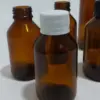 Frasco Vidrio 125ml Ambar con Tapa Precintada. - Imagen 2