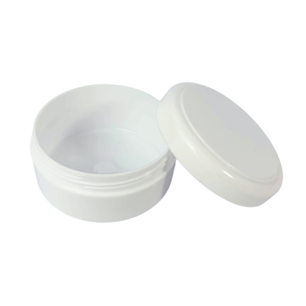 pote para crema 50g 100g cosmético spa envase blanco con tapa rosca