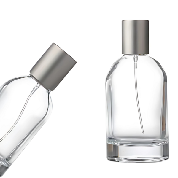 frasco perfume con spray plateado cilindrico100ml 50ml 30ml con tapa