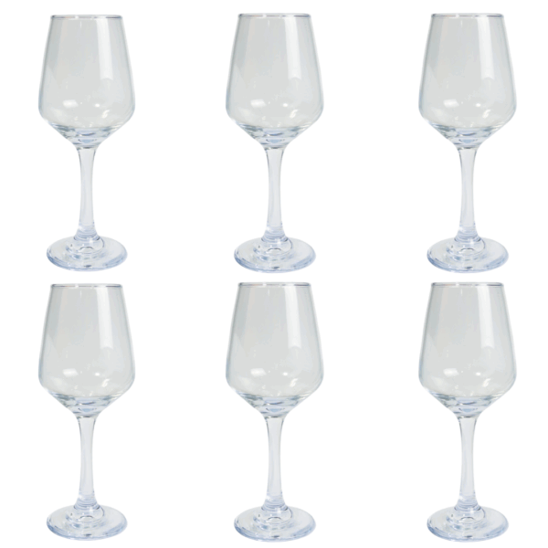 copa de vidrio 360ml, set de copas x6, copas para vino, copa para bebidas frías, copas para eventos, copas elegantes, copa con caja, set de copas vidrio, copas para brindar, copas para regalar, copa para cócteles, copas para cenas, set de seis copas