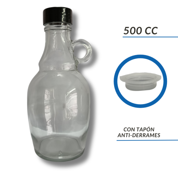 BOTELLA VIDRIO GROWLER 500CC 250CC