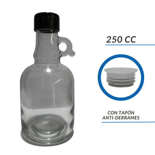 BOTELLA VIDRIO GROWLER 500CC 250CC