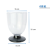 copón copa plástica plástico helado helados base negra transparente 400ml 450ml irrompible vaso