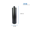 Botella cilindrica botella shampoo envase para peluquerias 250ml