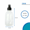 Botellas PET transparentes con sprey blanco blanca o negra negro, disponibles en tamaños 250ml, 500ml, 1 litro alta, 1 litro baja Envases plásticos seguros para cosmética, limpieza, alimentos y productos líquidos