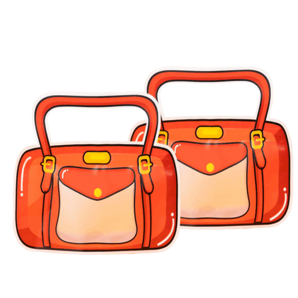 bolsa ziploc infantil, bolsa con diseño bolso, bolsa con asa, bolsa con base expandible, packaging para niños, sorpresitas fiestas, bolsa reutilizable, bolsa de golosinas, packaging creativo infantil, bolsa colores rojo azul naranja, ziploc con forma de bolso, bolsas divertidas para chicos, empaque original para regalos