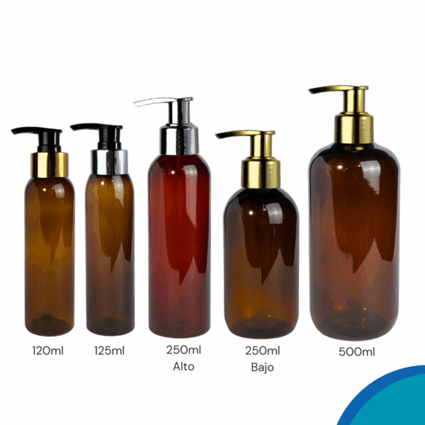 frasco pet, frasco con válvula cremera, válvula dorada, válvula plateada, válvula negro con dorado, válvula negro con plateado, frasco cosmético, envase elegante, envase para crema, packaging premium, envase con válvula, frasco ámbar, frasco blanco, frasco incoloro, cuidado personal, cosmética artesanal, envase de lujo