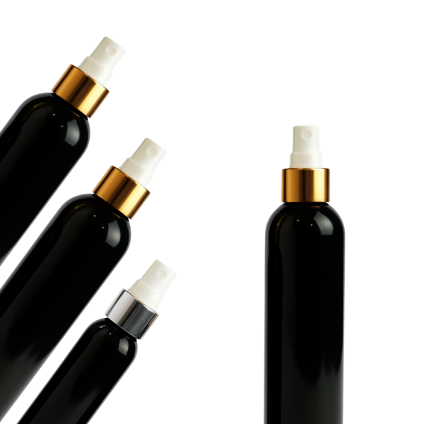 frasco pet negro, frasco spray negro, frasco pet con válvula spray, frasco efecto metal, spray dorado, spray plateado, frasco cosmética negro, envase pet negro, frasco perfume pet, frasco aromatizante, frasco con válvula metálica, frasco negro 30ml, frasco negro 60ml, frasco negro 100ml, frasco negro 120ml, frasco negro 250ml, envase negro con spray, frasco elegante para cosmética, envase premium pet, frasco para cuidado personal