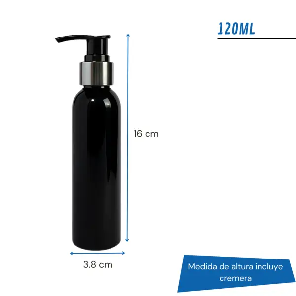 frasco pet negro, frasco pet con válvula cremera, frasco cremera negro, frasco con cremera efecto metal, cremera dorada, cremera plateada, cremera base dorada, cremera base plateada, envase pet negro, frasco cosmética negro, envase para cremas, frasco premium negro, frasco pet 100ml, frasco pet 120ml, frasco pet 250ml, envase negro elegante, frasco con válvula dosificadora, frasco para cuidado personal, frasco negro con diseño metálico, envase cosmético negro