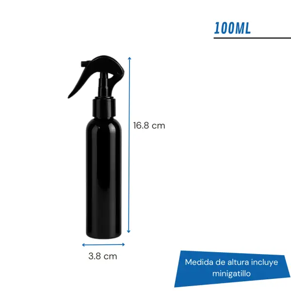frasco pet negro con minigatillo, frasco pet negro spray gatillo pequeño, envase pet negro 30ml, envase pet negro 60ml, envase pet negro 100ml, envase pet negro 120ml, envase pet negro 250ml, frasco negro con gatillo, frasco pet con gatillo blanco, frasco pet con gatillo natural, envase pet negro con pulverizador, frasco pet negro para sanitizante, envase pet negro para alcohol, frasco negro para cosmética, frasco negro con gatillo para limpieza, frasco pet negro con tapa gatillo