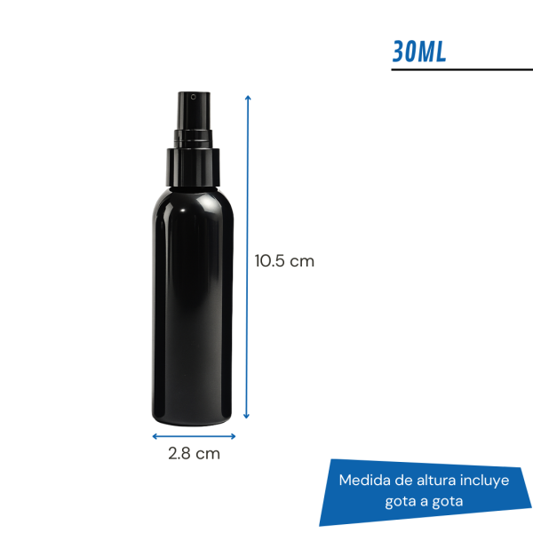 frasco PET negro gotero, frasco gotero negro, frasco gota a gota, envase PET con gotero, frasco cosmético negro, envase para aceites esenciales, frasco para aromaterapia, frasco para serum, frasco gotero con válvula blanca, frasco gotero con válvula negra, frasco dosificador líquido, envase para cosmética líquida, frasco PET 30ml, frasco PET 60ml, frasco PET 100ml, envase profesional negro