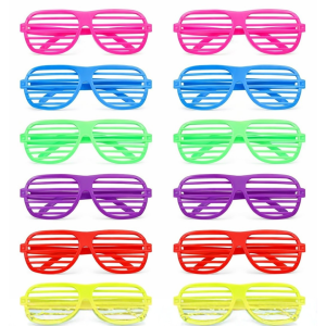 lentes de cotillón, lentes de plástico para fiestas, lentes para cumpleaños, lentes de cotillón colores, lentes de fiesta pack 12, accesorios de cotillón, cotillón para fiestas, lentes plásticos colores surtidos, artículos para fiestas, lentes divertidos para eventos
