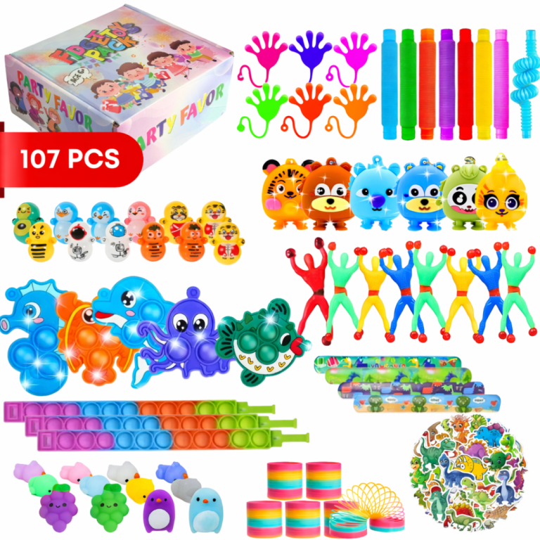 kit de cotillón grande, kit de cotillón sorpresitas, cotillón surtido, cotillón para cumpleaños, kit de fiestas infantiles, cotillón pack 107 piezas, juguetes surtidos para fiestas, cotillón colorido, accesorios para cumpleaños, kit de juguetes sorpresitas, cotillón infantil grande