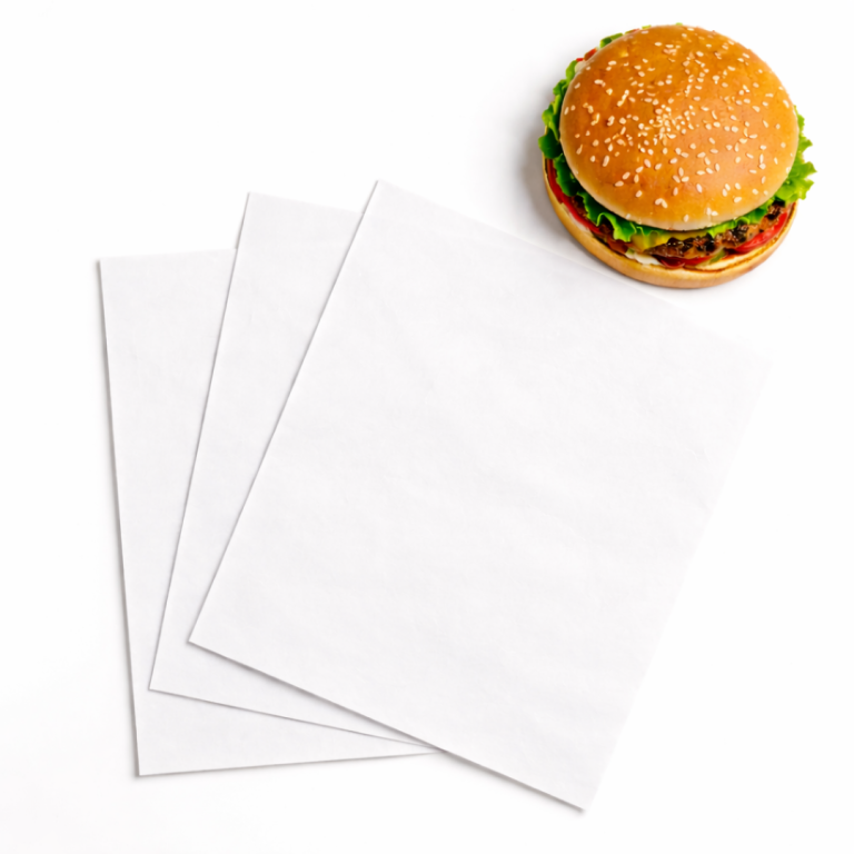 papel antigrasa blanco, papel antigrasa doble lámina, papel para hamburguesas, papel para comida rápida, papel para fast food, papel para envolver comida, papel para sandwiches, papel para wraps, papel 33x44, papel para gastronomía, papel para rotisería, papel para food truck, papel para delivery, papel resistente a la grasa, papel antigrasa profesional