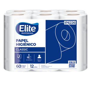 papel higiénico Elite, papel higiénico Elite IP6226, papel higiénico una hoja, papel higiénico 60 metros, papel higiénico pack x12 rollos, papel higiénico institucional, papel higiénico alto metraje, papel higiénico uso intensivo, papel higiénico blanco, papel higiénico gramaje 15,5, papel higiénico blancura 75%, papel higiénico para oficinas, papel higiénico para comercios, ip6226