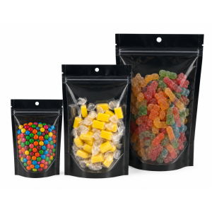 bolsa ziploc negra, bolsa negra transparente, bolsa con cierre ziploc, bolsa para alimentos, bolsa base circular, bolsa stand up, bolsa que queda parada, bolsa para snacks, bolsa para café, bolsa para frutos secos, bolsa para golosinas, bolsa packaging alimentos, bolsa reutilizable alimentos, bolsa hermética negra, bolsa 9x13, bolsa 14x20, bolsa 16x24, bolsa doypack negra, bolsa transparente negra