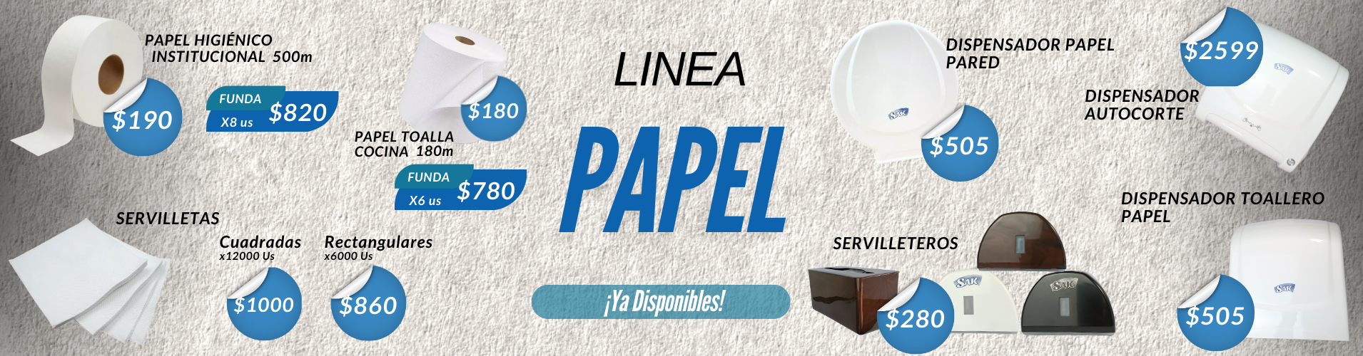 banner optimizado, linea papel
